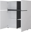 OTTO HOME Cross Highboard Weiß Modern Grifflose Hochkommode Bild 5