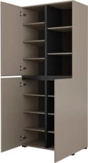 OTTO HOME Schuhschrank Cross 3-türig Grifflos Modern Braun Bild 4