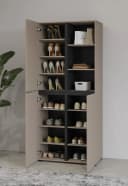 OTTO HOME Schuhschrank Cross 3-türig Grifflos Modern Braun Bild 5
