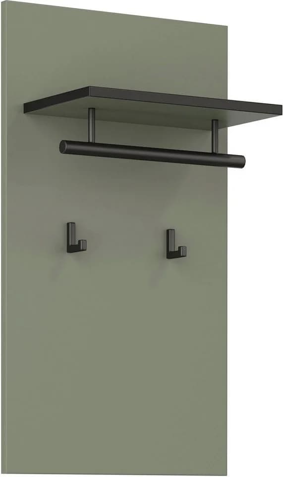 OTTO HOME Garderobenpaneel Cross Salbei Modern mit Haken und Stange