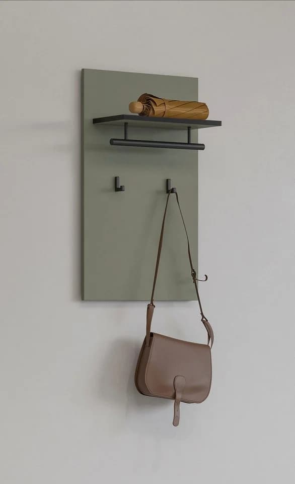 OTTO HOME Garderobenpaneel Cross Salbei Modern mit Haken und Stange - Bild 2