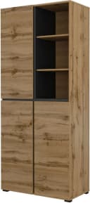 OTTO HOME Schuhschrank Cross 3-türig Braun Holzoptik Bild 1