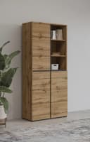 OTTO HOME Schuhschrank Cross 3-türig Braun Holzoptik Bild 2