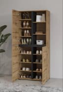 OTTO HOME Schuhschrank Cross 3-türig Braun Holzoptik Bild 5