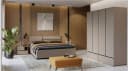 OTTO HOME Schlafzimmer-Set Cross 4-türig Schrank Bett 180x200 braun Bild 1