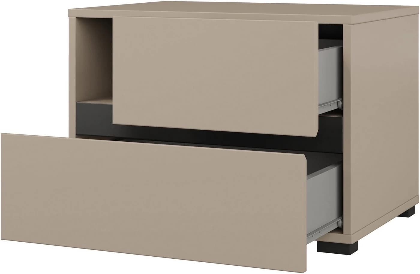 OTTO HOME Schlafzimmer-Set Cross 4-türig Schrank Bett 180x200 braun - Bild 4