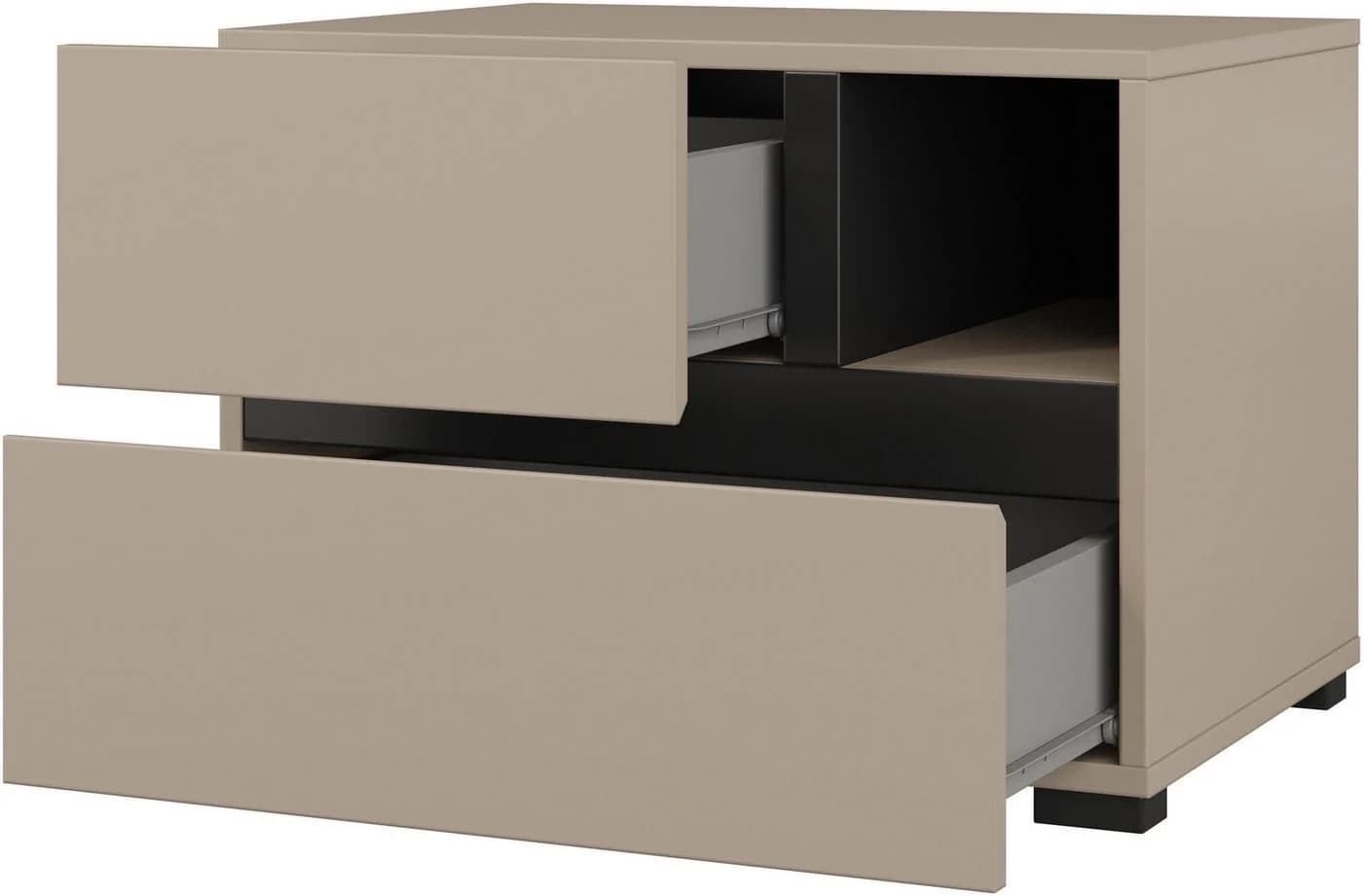 OTTO HOME Schlafzimmer-Set Cross 4-türig Schrank Bett 180x200 braun - Bild 5