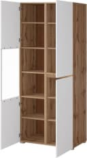 OTTO HOME Cross Vitrine 3-türig Weiß Eiche Modern Bild 5