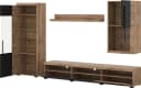OTTO home Wohnwand Roger Modern 4-teilig Schwarz/Braun Bild 3