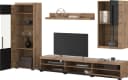 OTTO home Wohnwand Roger Modern 4-teilig Schwarz/Braun Bild 5