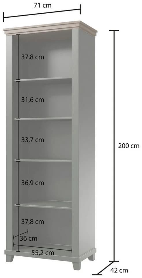 Helvetia Aktenregal Evora 5 Fächer Standregal - Bild 5