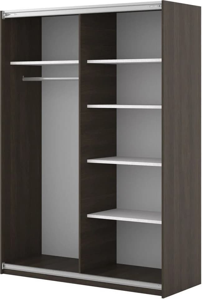 HOME AFFAIRE Schwebetürenschrank Niva Garderobenschrank Eiche Nussbaum - Bild 4