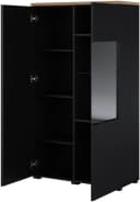 Vitrine OTTO HOME Modo 80 cm Grifflos Weiß/Eiche Bild 5