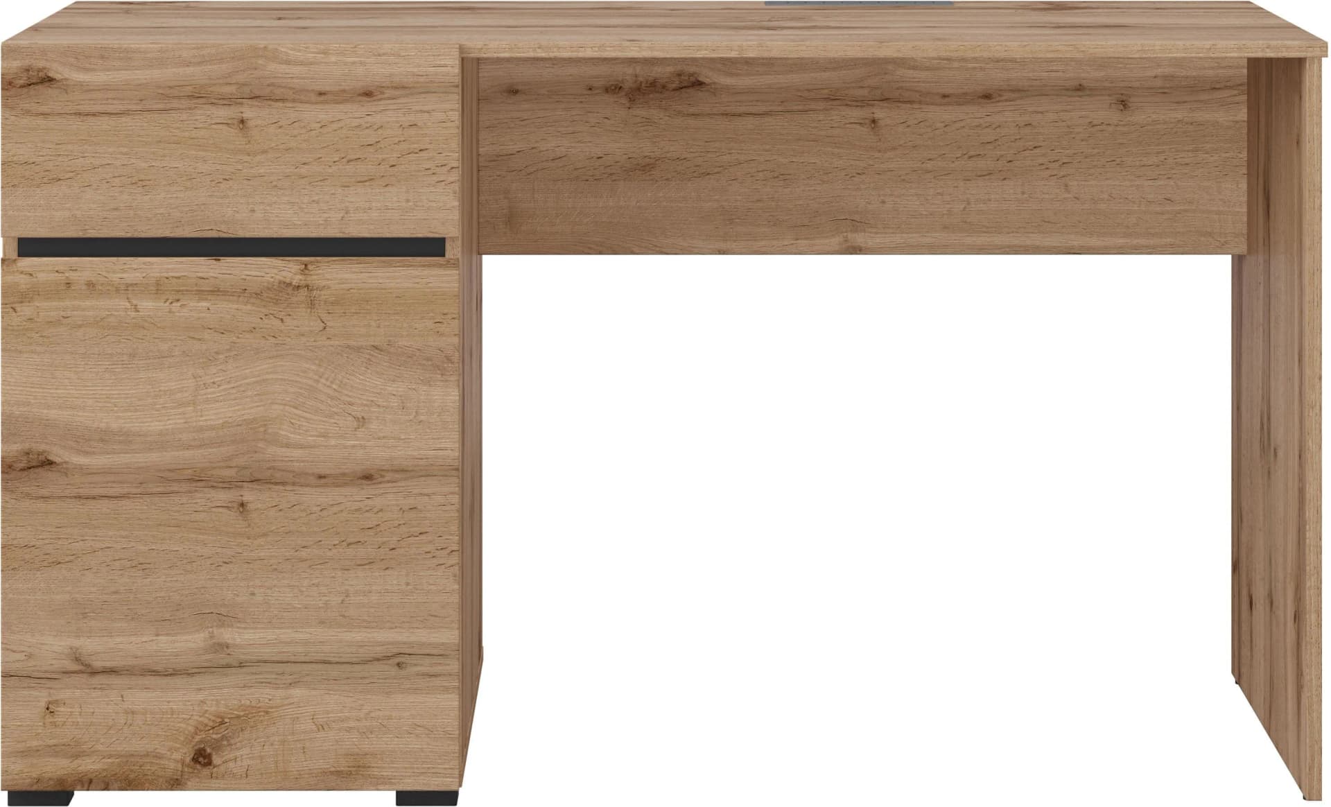 OTTO HOME Schreibtisch Cross 130cm Wotan Eiche mit Schublade und Tür
