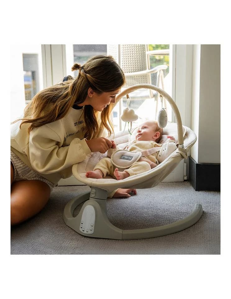 MoMi KENANI ONYX Elektrische Babywippe Sandfarben - Bild 5