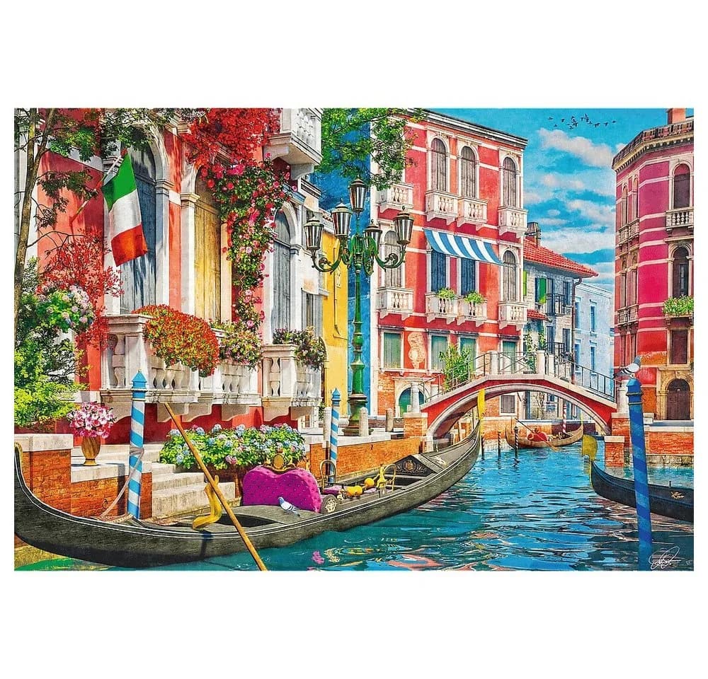 Trefl Puzzle Sommernachmittag in Venedig 1500 Teile Bunt