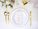 partydeco Tischläufer Gold Metallic Netzoptik Rolle Bild 1