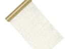 partydeco Tischläufer Gold Metallic Netzoptik Rolle Bild 2
