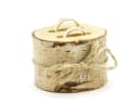 partydeco Ringkissen Holz Baumscheibe 6cm Natur Bild 2