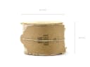 partydeco Ringkissen Holz Baumscheibe 6cm Natur Bild 4