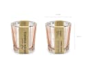 partydeco Teelichthalter Glas 5,5x6cm Roségold 4er Set Bild 4