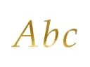 partydeco Sticker Buchstaben Aufkleber 5 Bögen Gold 143 Buchstaben Bild 2