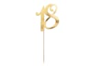 partydeco Tortenstecker Cake Topper 18 gold Bild 2