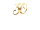 partydeco Tortenstecker Cake Topper 30 gold 20,5cm Bild 2