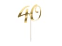 partydeco Tortenstecker Cake Topper 40 Gold 20,5cm Bild 2