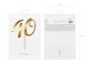 partydeco Tortenstecker Cake Topper 40 Gold 20,5cm Bild 3