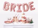 partydeco Pappbecher She said yes! 220ml roségold 6er Set Bild 1