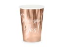 partydeco Pappbecher She said yes! 220ml roségold 6er Set Bild 2