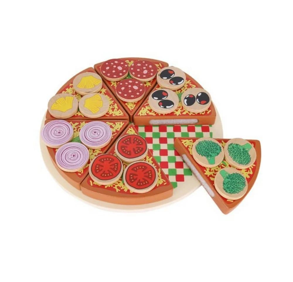 ISO TRADE Holzpizza Lernspielzeug mit Klettverschluss - Bild 4