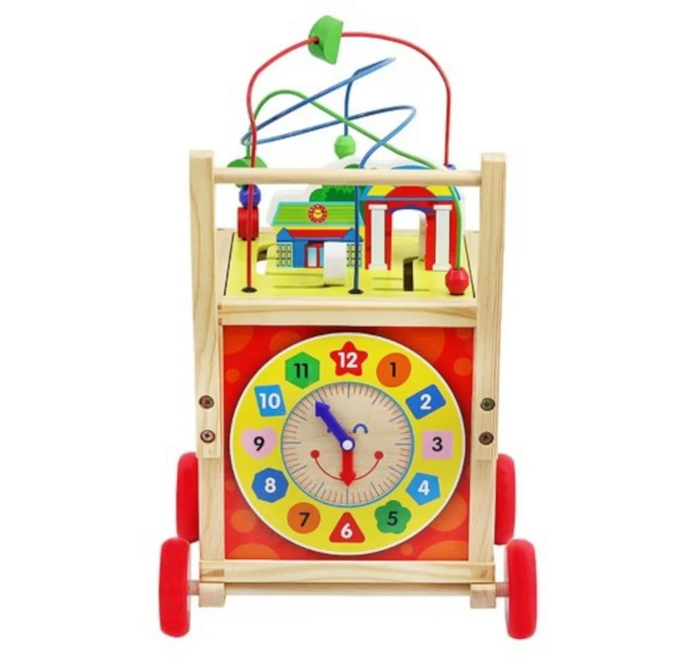 ISO TRADE Lernspielzeug Holzschieber Lernwürfel Bunt - Bild 4