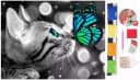 MT MALATEC 5D Diamond Painting Katzen-Motiv DIY Bastelset Bild 1