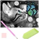 MT MALATEC 5D Diamond Painting Katzen-Motiv DIY Bastelset Bild 3
