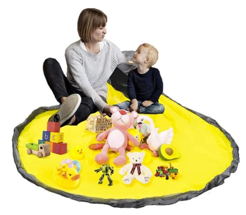 KRUZZEL Spielmatte Spielzeugkorb Aufbewahrungsbox 2-in-1 - Bild 3