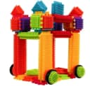 KRUZZEL Bauklötze Steckspielzeug 192 Teile Bunt Igel-Design Bild 1