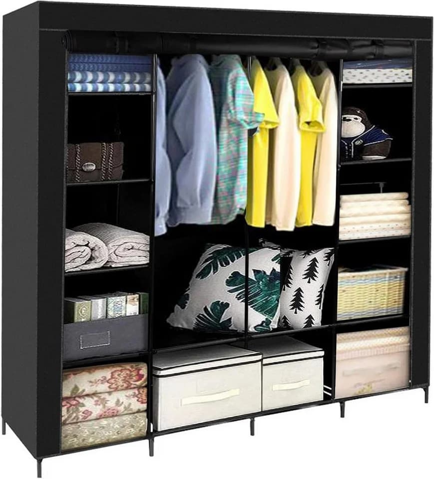 Ruhhy Kleiderschrank Stoffschrank 170x170 cm - Bild 2