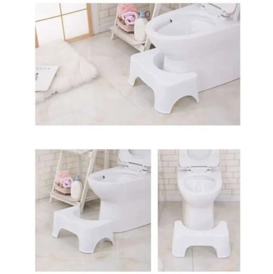 Ruhhy Toiletten-Fußhocker Weiß Polypropylen - Bild 4