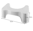 Ruhhy Toiletten-Fußhocker Weiß Polypropylen Bild 5