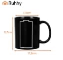 Ruhhy Magic Mug Farbwechsel-Kaffeetasse Schwarz Keramik 330 ml Bild 1