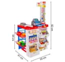 ISO TRADE Spielzeugsupermarkt Spar-Set mit Kasse, Scanner und Einkaufswagen Bunt Bild 1