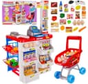 ISO TRADE Spielzeugsupermarkt Spar-Set mit Kasse, Scanner und Einkaufswagen Bunt Bild 2