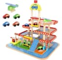 KRUZZEL Spiel-Parkhaus Holzparkplatz 4 Ebenen Bunt Bild 2