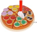 KRUZZEL Spielküche Pizza-Set aus Holz 27-teilig Bunt Bild 1