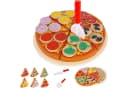 KRUZZEL Spielküche Pizza-Set aus Holz 27-teilig Bunt Bild 2