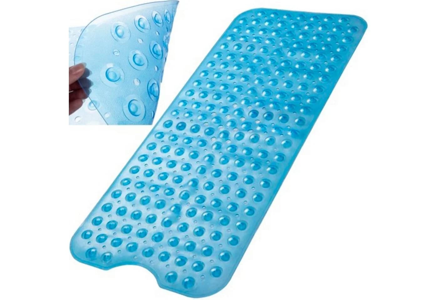 Ruhhy Badematte Rutschfest Blau Gummi - Bild 2