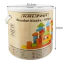 KRUZZEL Kinder Holzklötze City 100 St. Bunt Bild 5