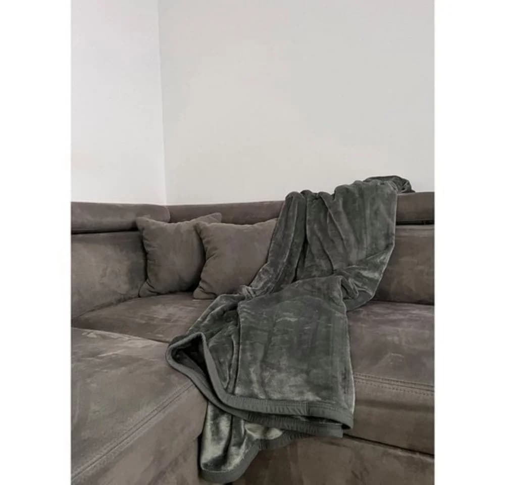 Ruhhy Kuscheldecke Wärmedecke 1,6 x 2 m Grau - Bild 4